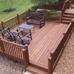 Deck Refinished in Cedar Dark