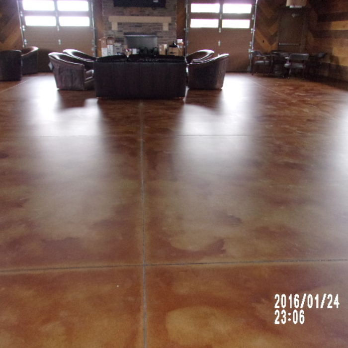 Acid Stained Pavillion Floor