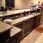 Finished basement bar