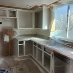 Cabinet repair and paint