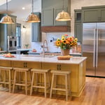 new kitchen in cabin addition
