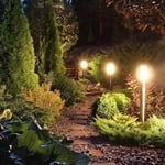 Garden light post
