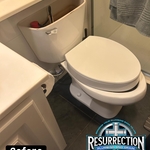 New toilet installation