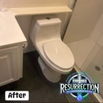 New toilet installation