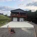 Concrete driveway