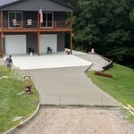 Concrete driveway