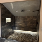 Master shower addition