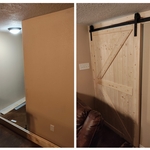 Barn door installation