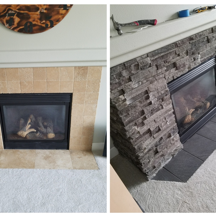 Fireplace remodel