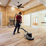 Buffing the floor