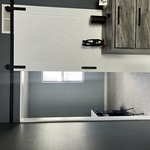 Barn door, drywall & trim