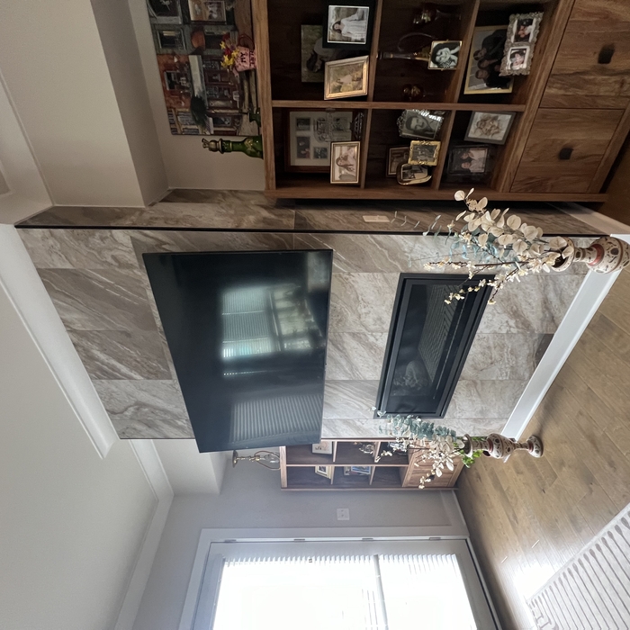 fireplace tile work