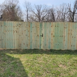 wood gate install
