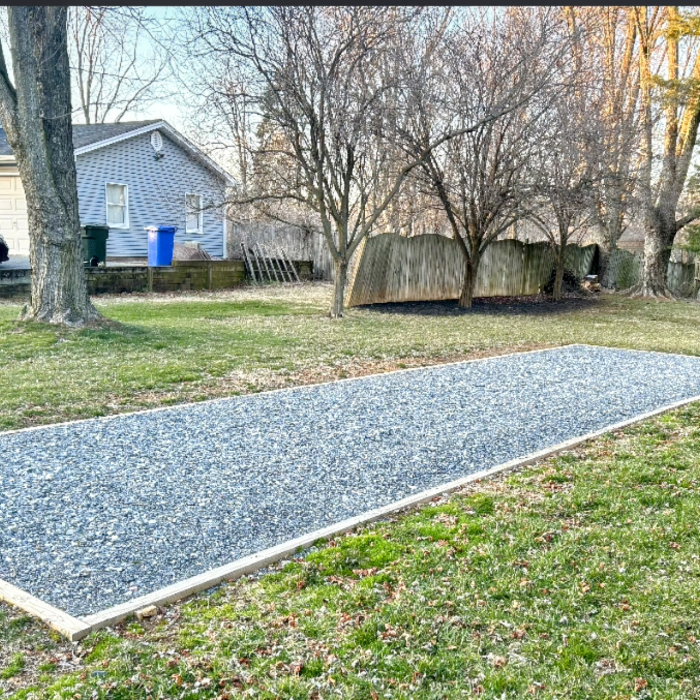 Camper parking pad