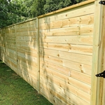 Wood horizontal fence