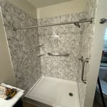 Bathtub/walk-in shower conversion