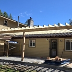 New extended porch frame