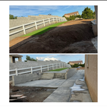 Side yard steps