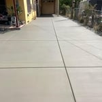 After concrete installation