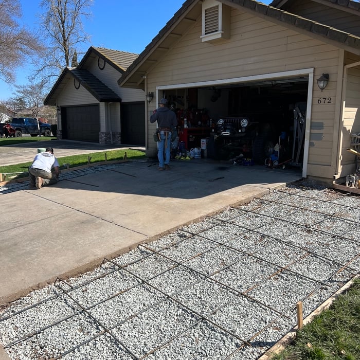 Before concrete installation