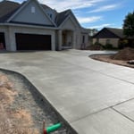 Concrete driveway install