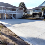 Concrete driveway install