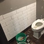 Wainscot tile