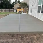 Concrete patio