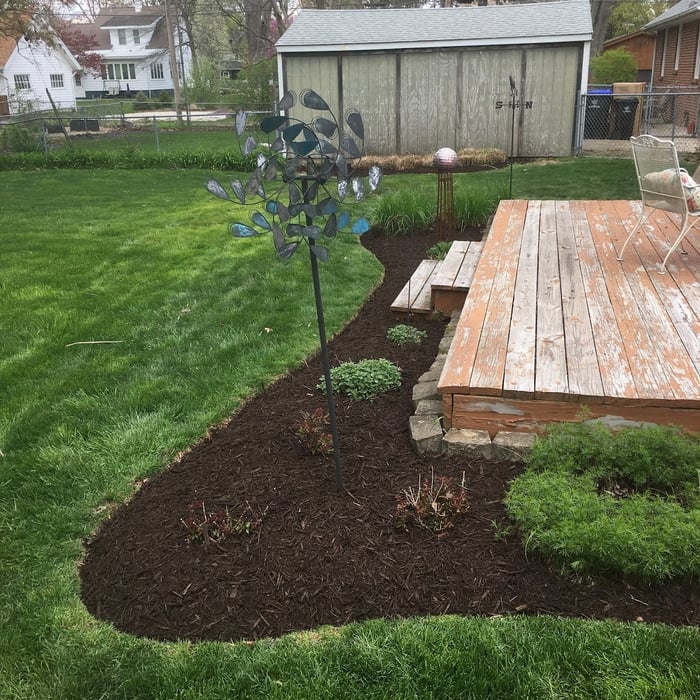 We've redone the entire mulch bed
