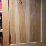 Hickory cabinets.