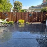 Finished outdoor patio remodel.