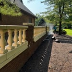 Sandstone Retaining wall wash