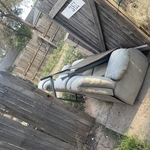 Couch hauled away with everything else