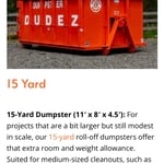 15 Yard Roll Off