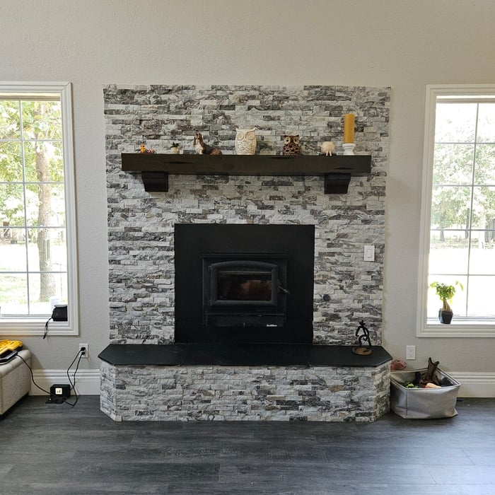 Finished Fireplace