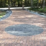 Brick paver driveway