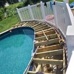 Pool decking.