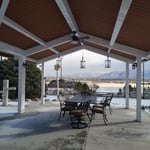 pool side shade pavion
