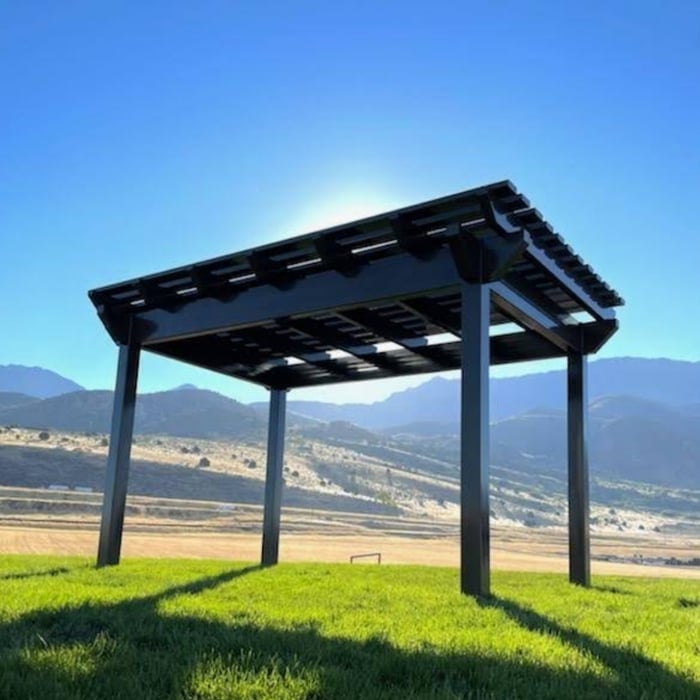 Steel pergola