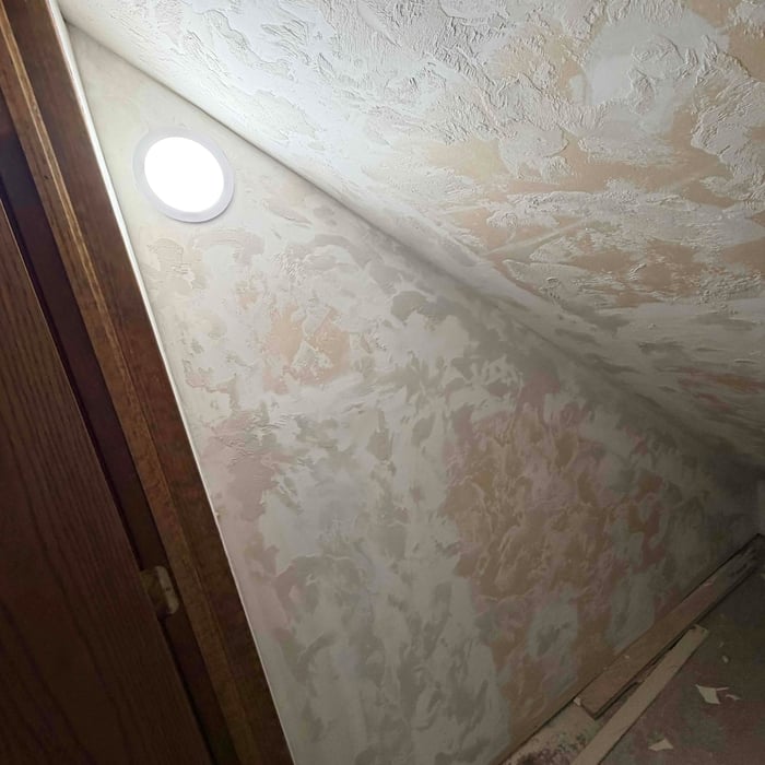 Paint and patchwork+floor