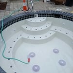 Newly replasterd and fill started