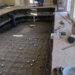 deep end finishing rebar.