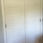 Closet door install - After