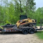 Standard load for tree stump removal.