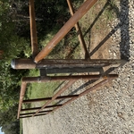 Custom HD gate hinge we fabricated.