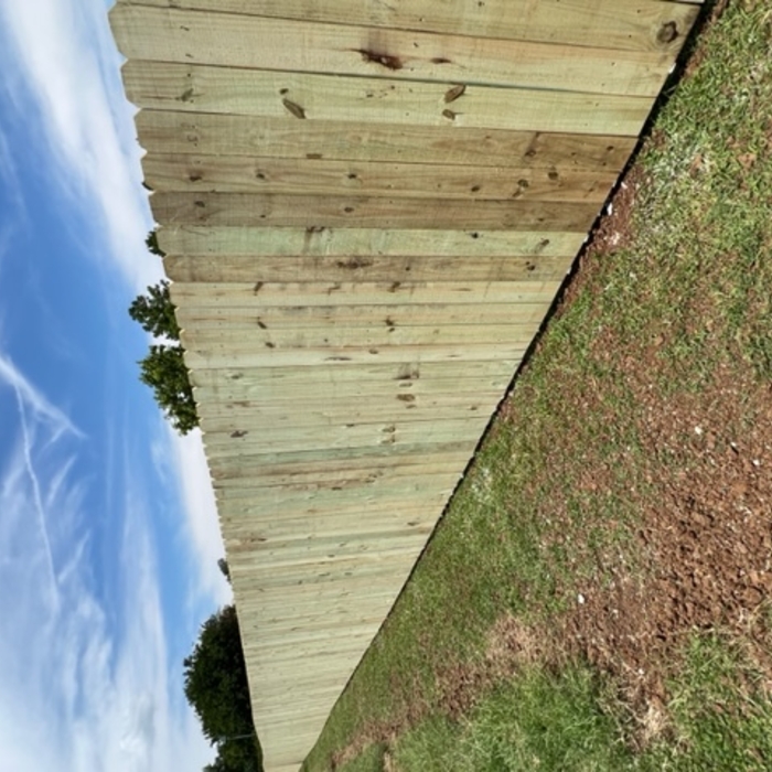 Completed fence, pre stain