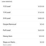 Junk Removal Pricing