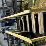Front deck rails after
