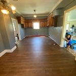 Finished Drywall, Fresh Paint, New Floor
