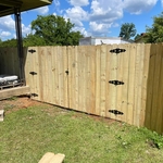 20 foot fence with 10 foot gate
